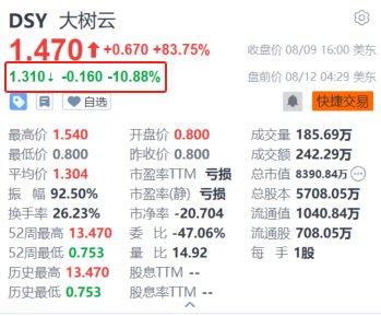 大樹(shù)云盤前跌超10.8% 收到納斯達(dá)克違規(guī)通知  第1張