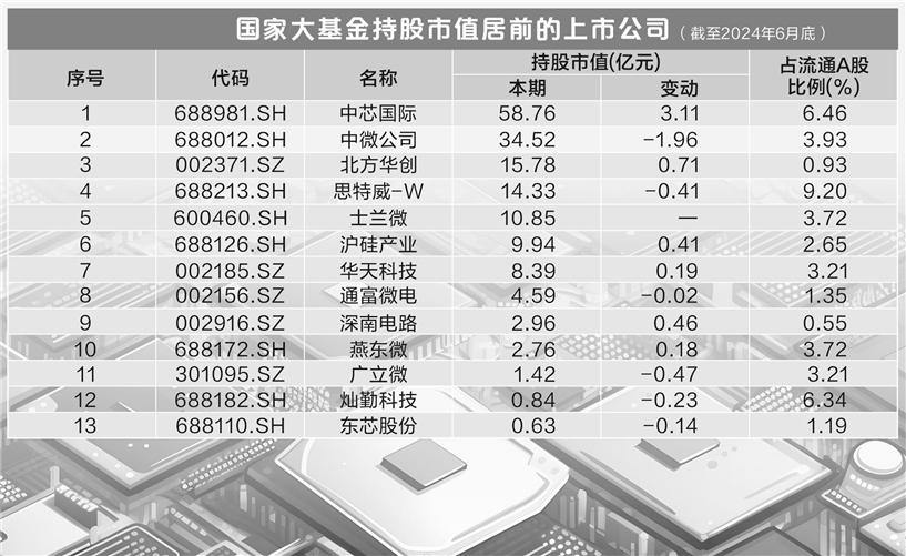 國家大基金現(xiàn)身  逾30家A股公司前十大流通股東 第1張