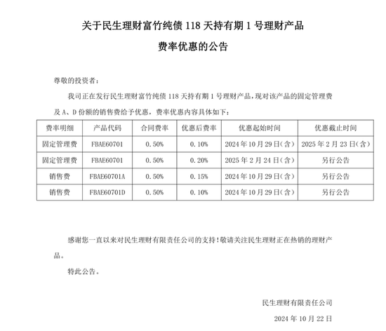 低至0%！多家理財公司：降費！