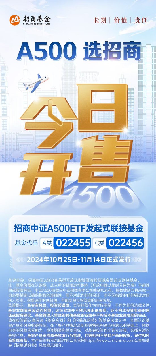 首批中證A500ETF聯(lián)接發(fā)行！招商中證A500ETF發(fā)起式聯(lián)接基金有何看點？